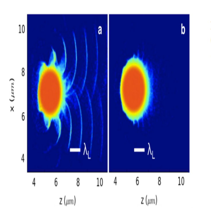 Electron evacuation from pellet